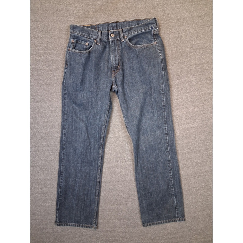Levis Jeans Mens 33x32 Blue Denim 559 Relaxed Strait Stretch Capsule Casual